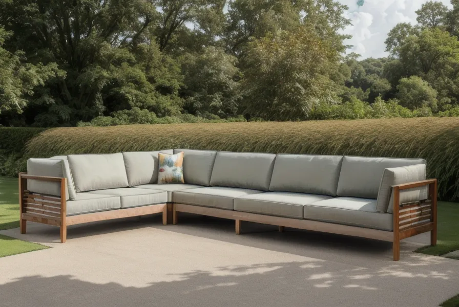 Driving a deck screw into a pressure-treated frame while assembling a DIY sectional sofa