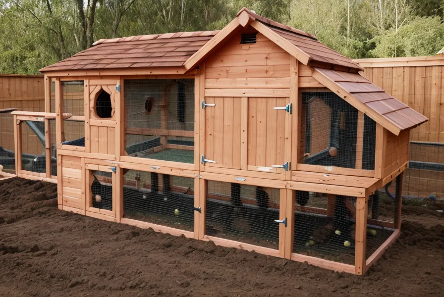Chicken coop DIY frame going up square and level in North Carolina red clay during a budget homesteading build