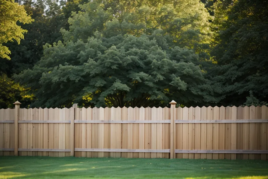 Neon orange masonry string and spirit level used to square a DIY wood picket fence layout