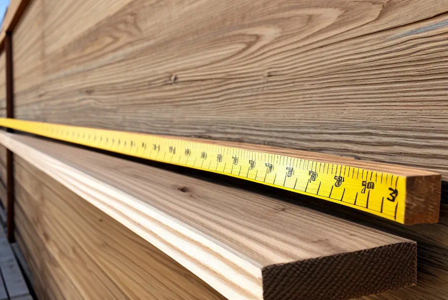 Framing studs spaced 16 inches on center, measured with a tape measure during a DIY backyard workshop build