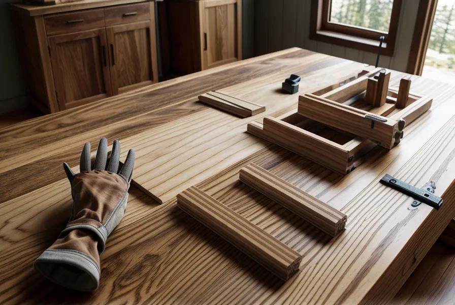 Printed DIY framing plans stacked on lumber for a backyard workshop project in North Carolina