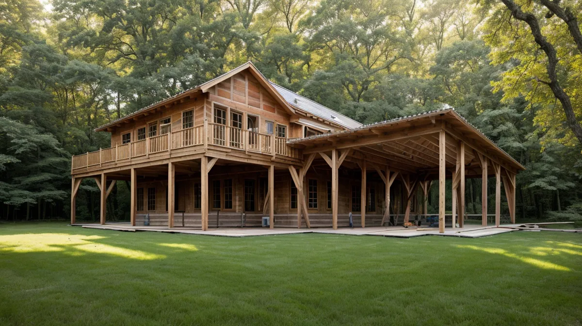 Backyard construction comparison: DIY building versus hiring a contractor on a half-acre lot
