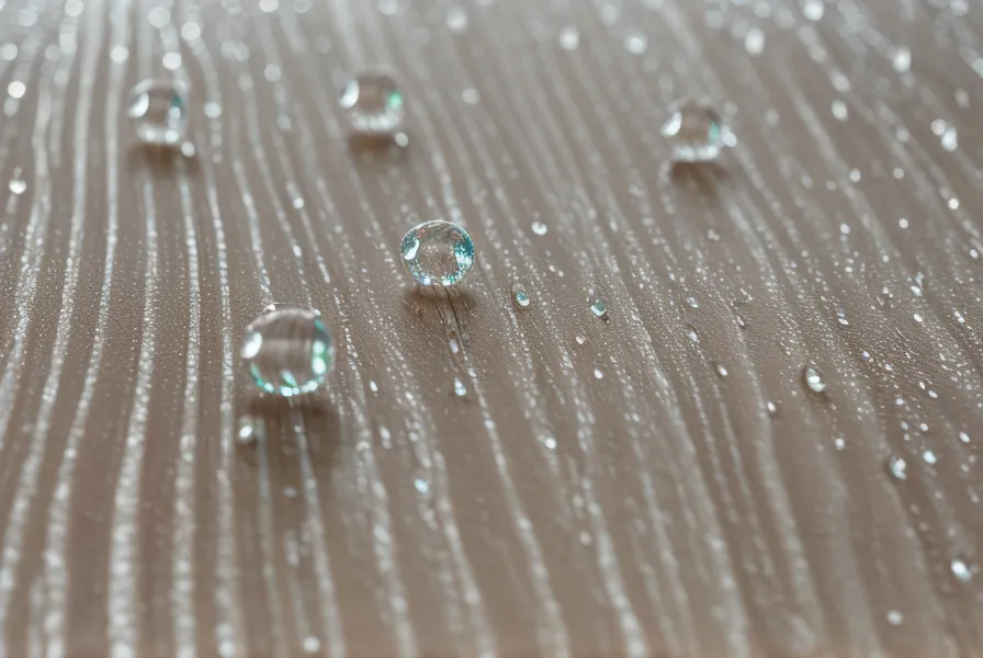 Water beading on a stained deck board, the simple test behind this backyard wood-treatment and outdoor-maintenance routine