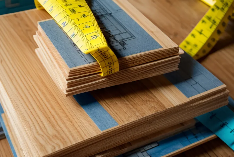 Deck blueprints and tape measure laid across pressure-treated lumber during our North Carolina DIY deck build