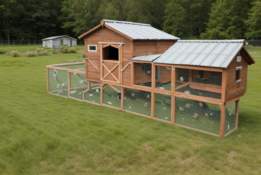 DIY chicken coop built from TedsWoodworking backyard building plans