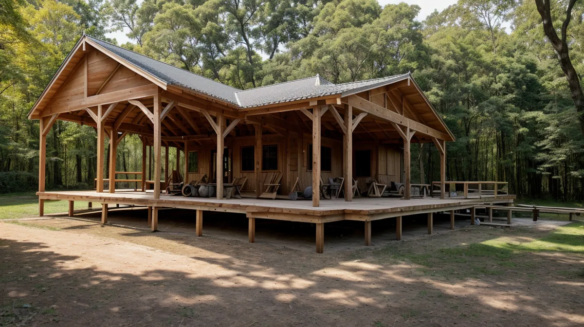 Half-acre backyard DIY build comparing TedsWoodworking woodworking plans and Self Sufficient Backyard homesteading projects
