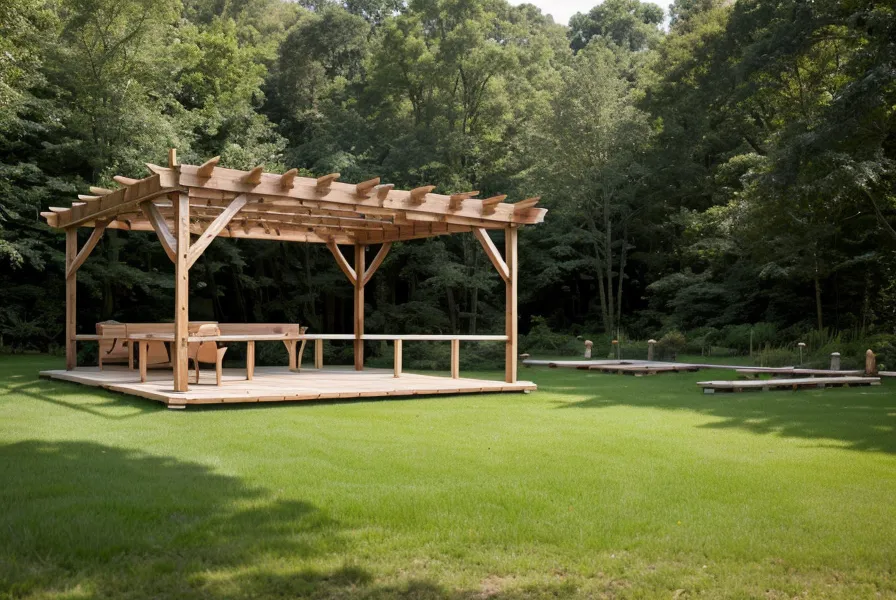 Hardware cloth stapled to a wooden raised bed cover frame to block pests